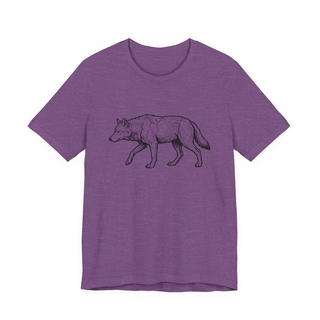 Geometric Wolf Wildlife Art | Nature Graphic Tee