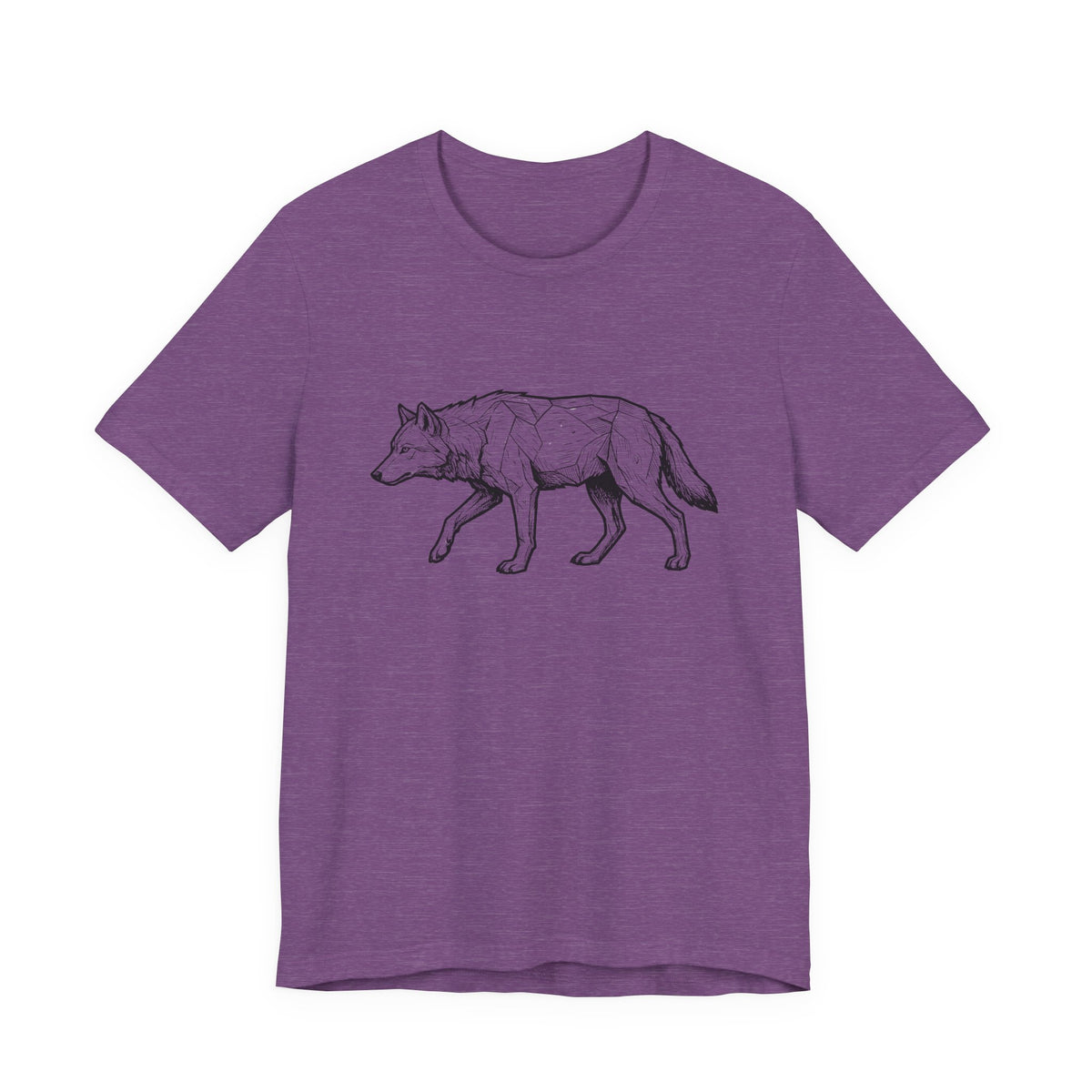 Geometric Wolf Wildlife Art | Nature Graphic Tee