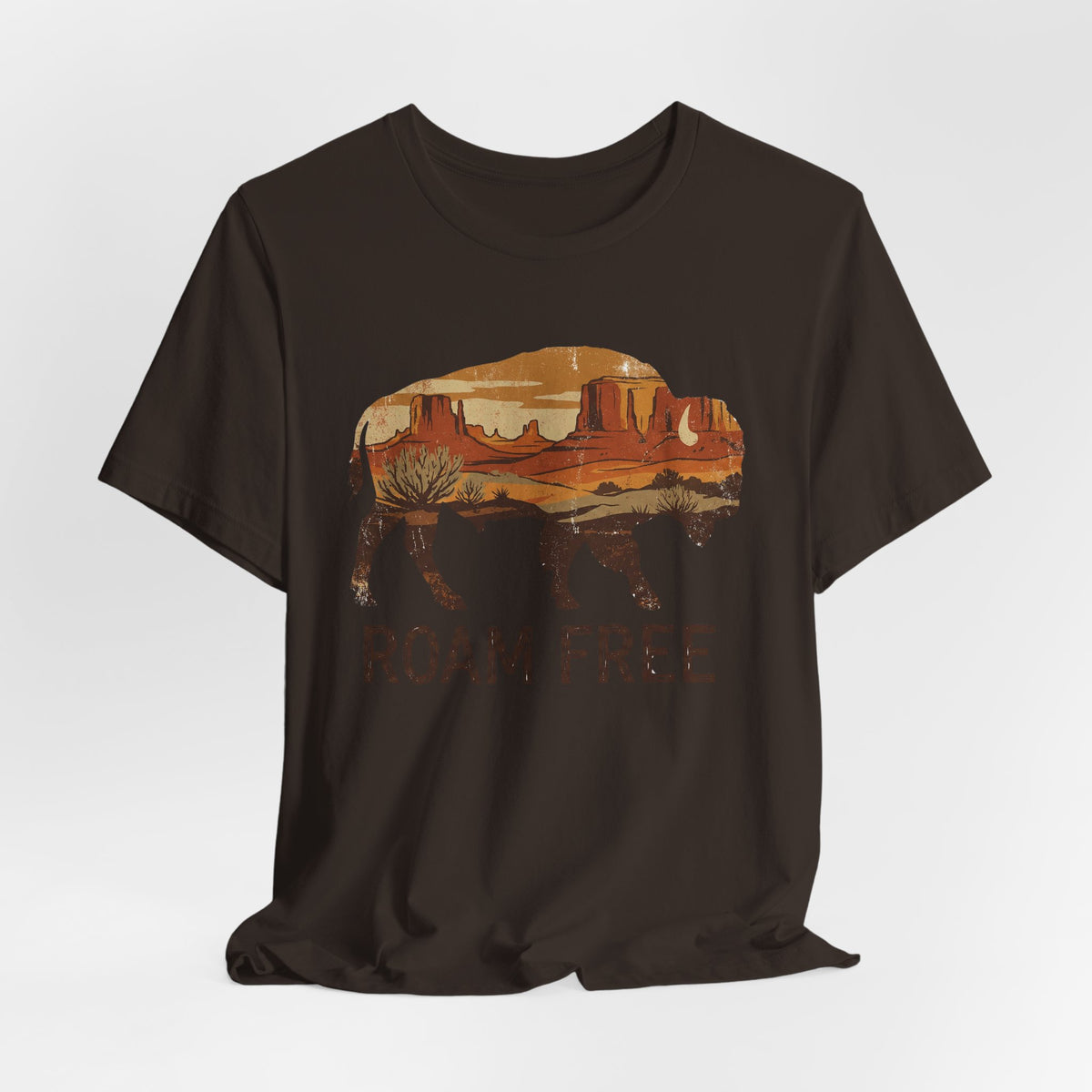 Roam Free Buffalo Desert | Nature Graphic Tee