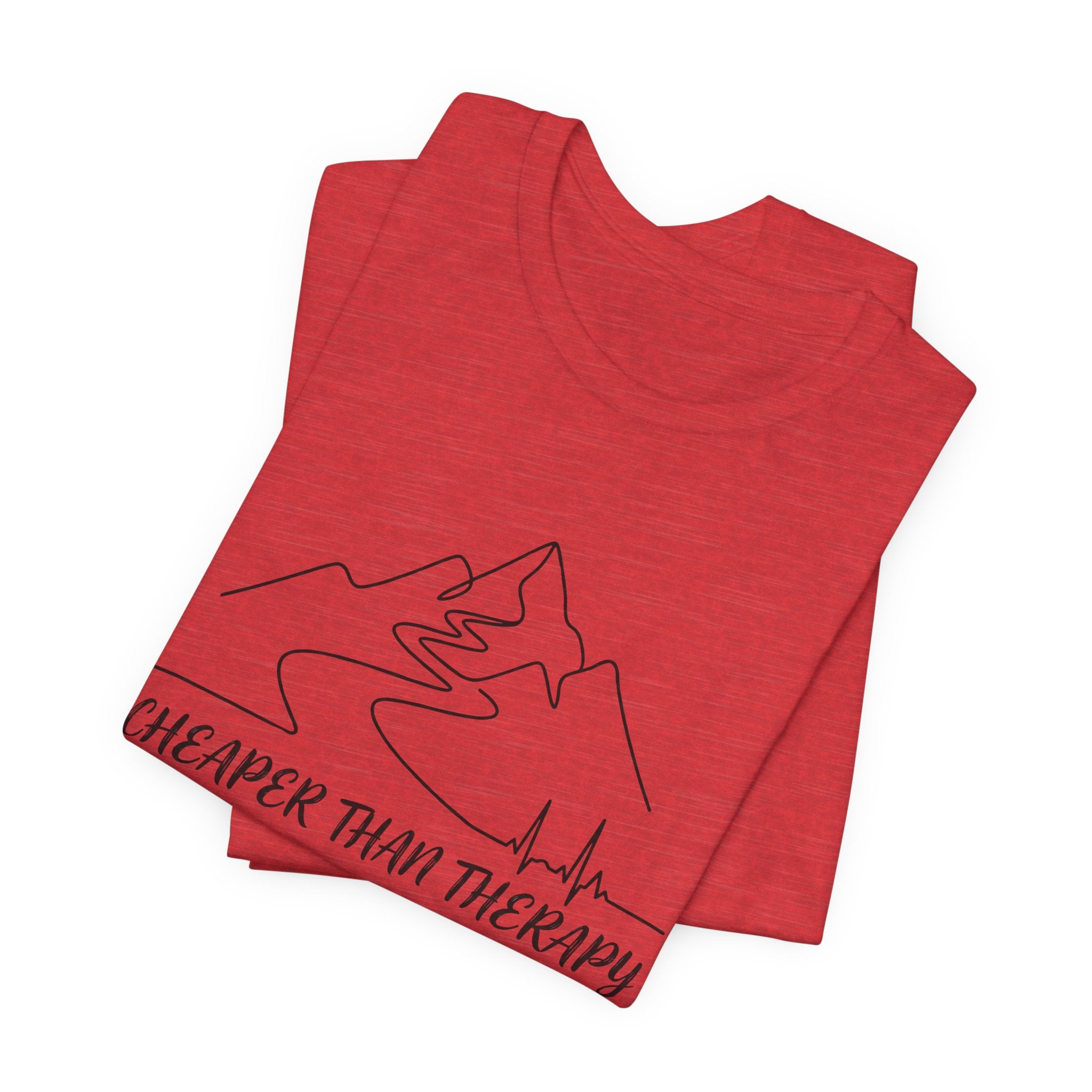 Cheaper Than Therapy | Mountain Hiking Graphic Tee