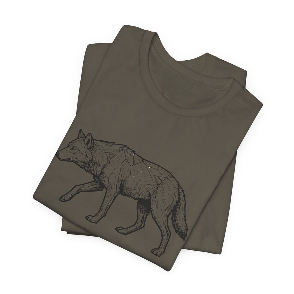 Geometric Wolf Wildlife Art | Nature Graphic Tee