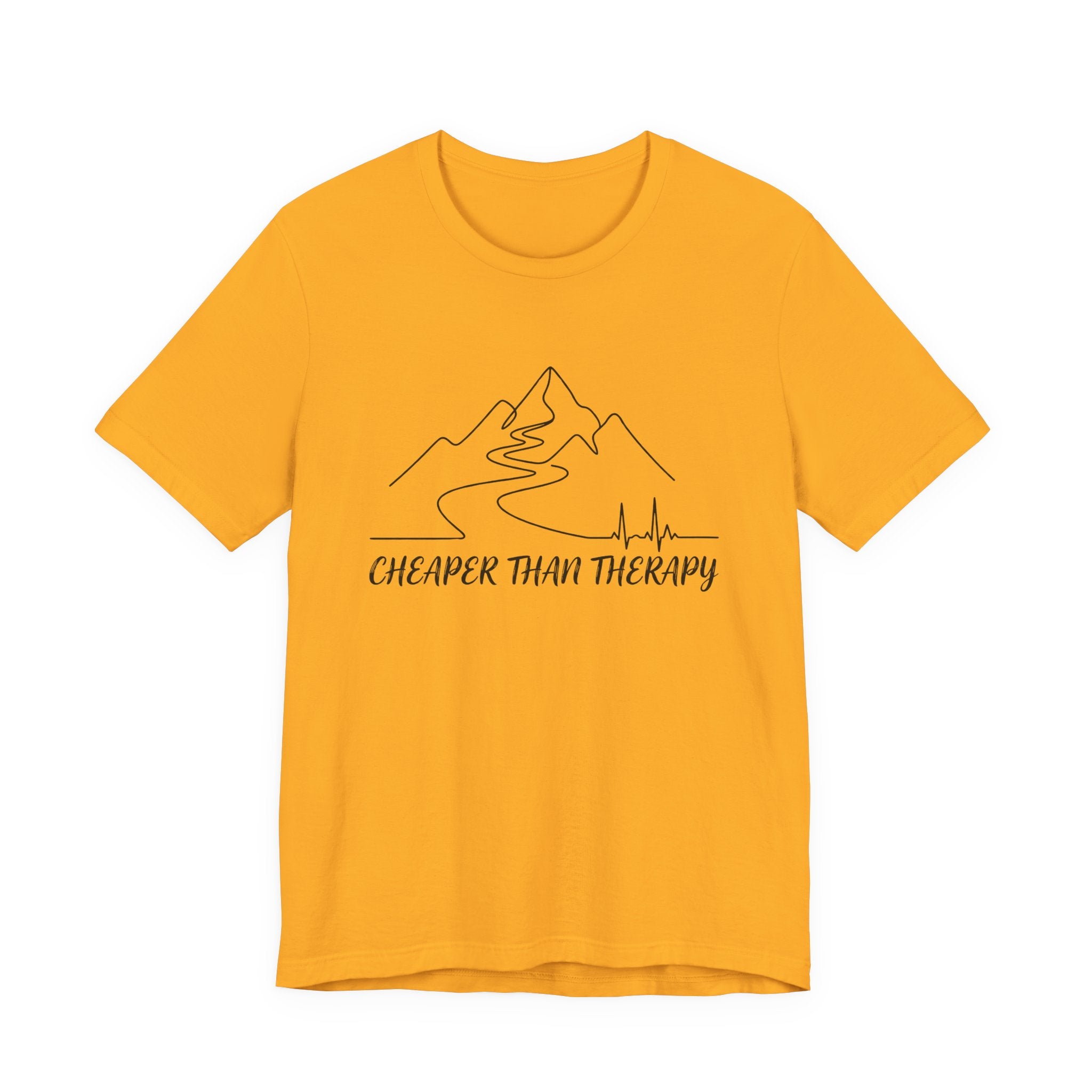 Cheaper Than Therapy | Mountain Hiking Graphic Tee