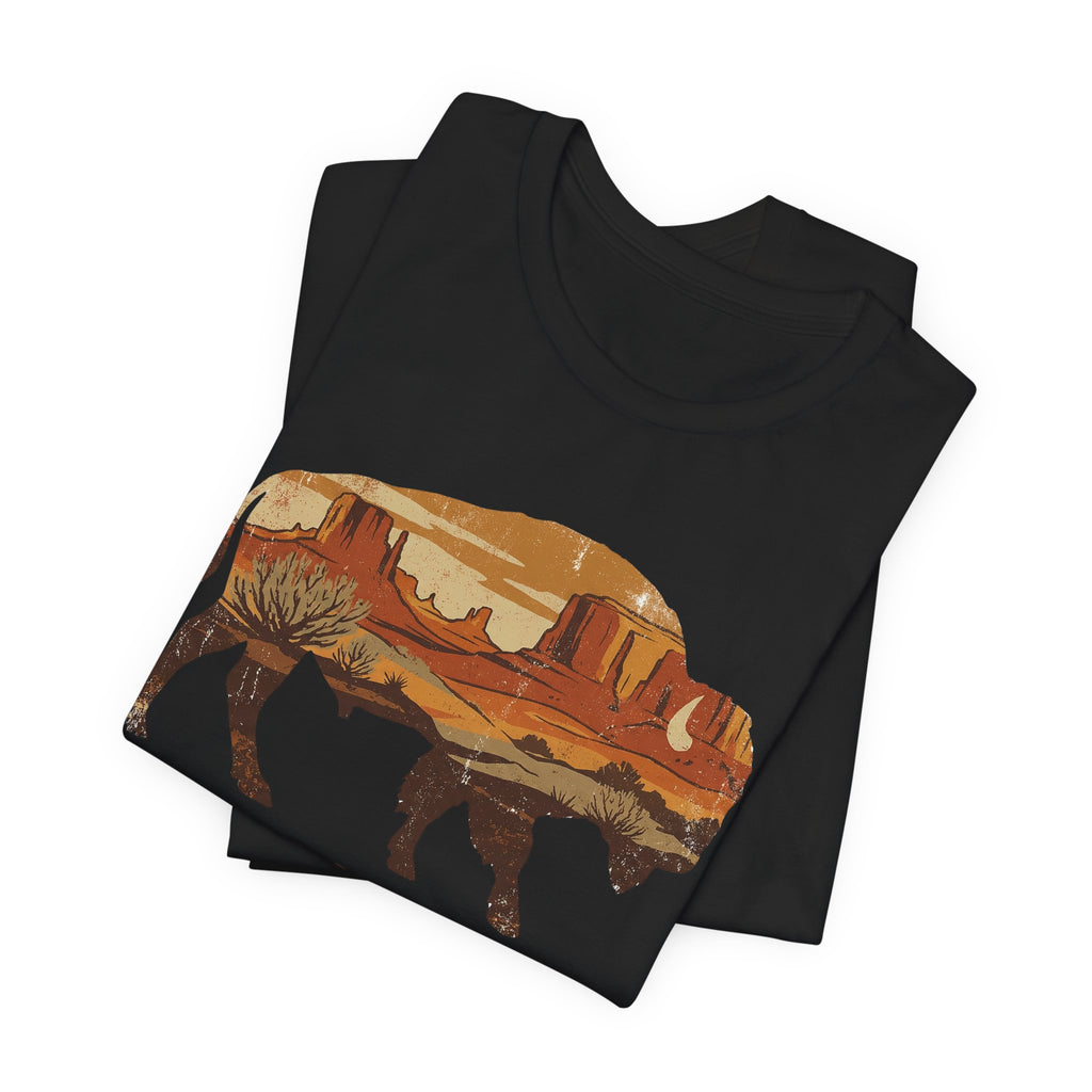 Roam Free Buffalo Desert | Nature Graphic Tee