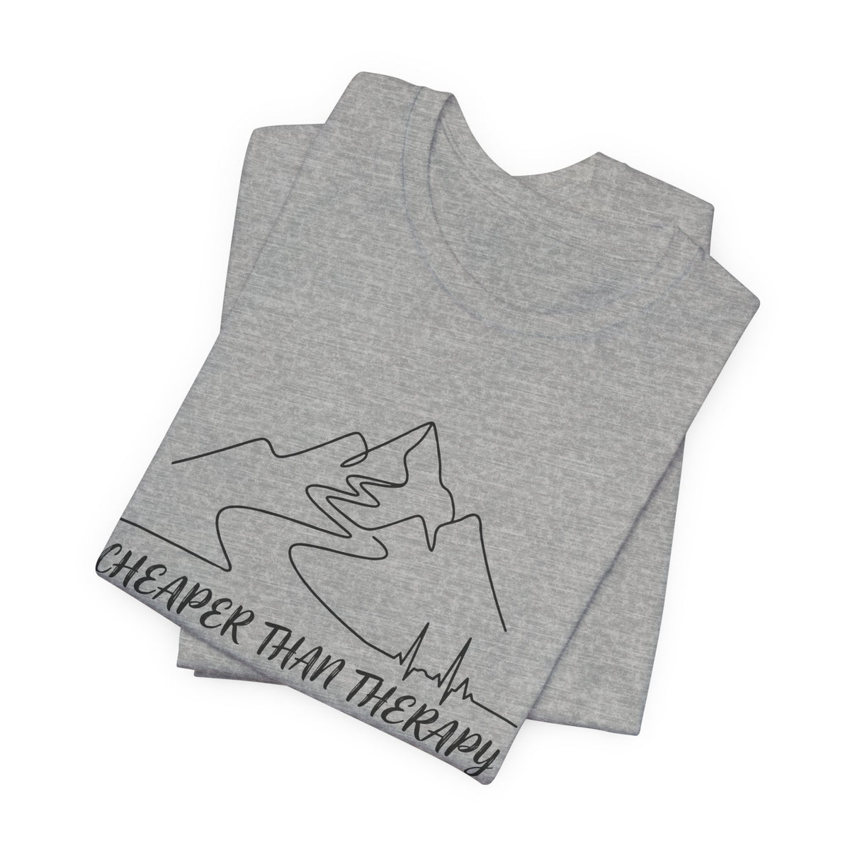 Cheaper Than Therapy | Mountain Hiking Graphic Tee