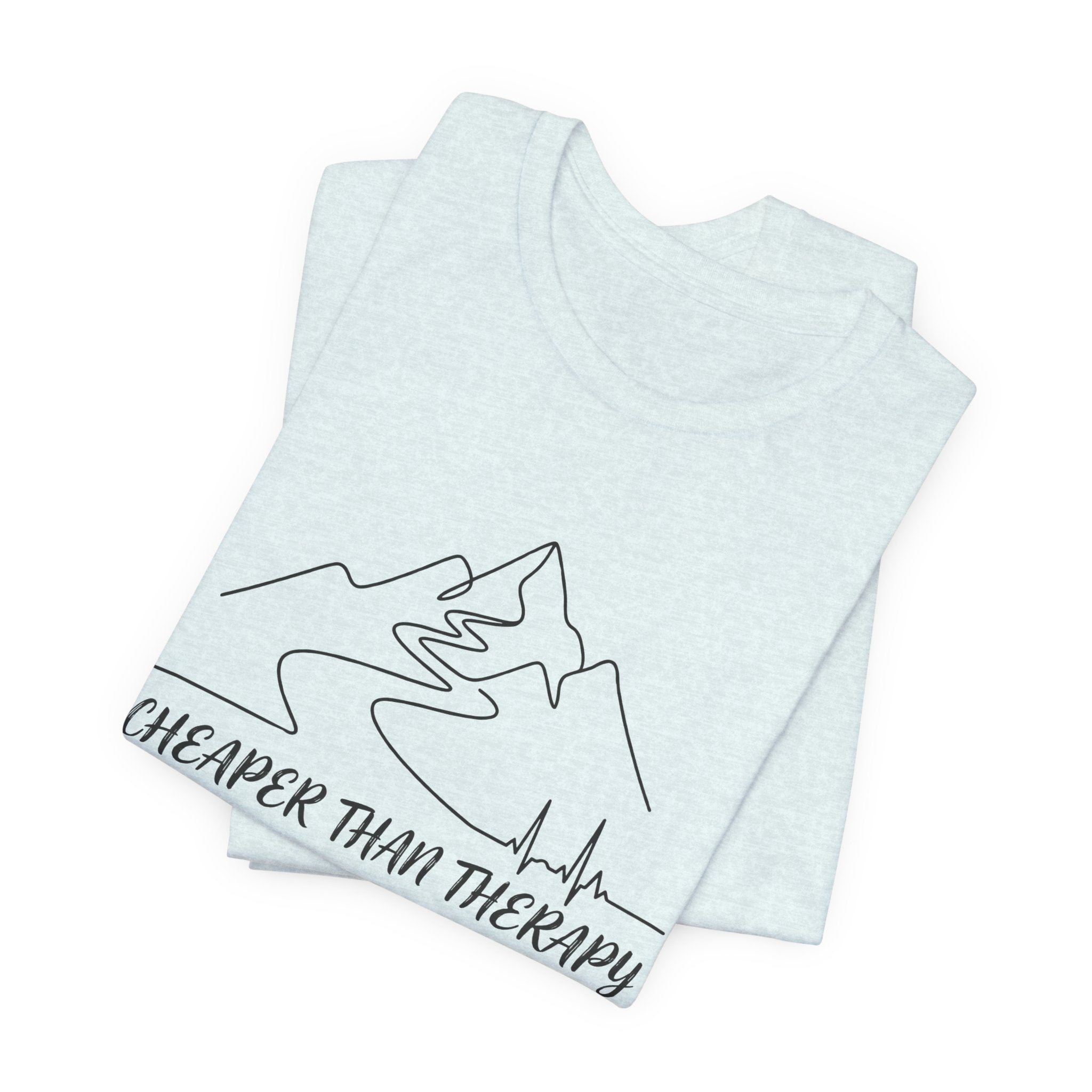 Cheaper Than Therapy | Mountain Hiking Graphic Tee