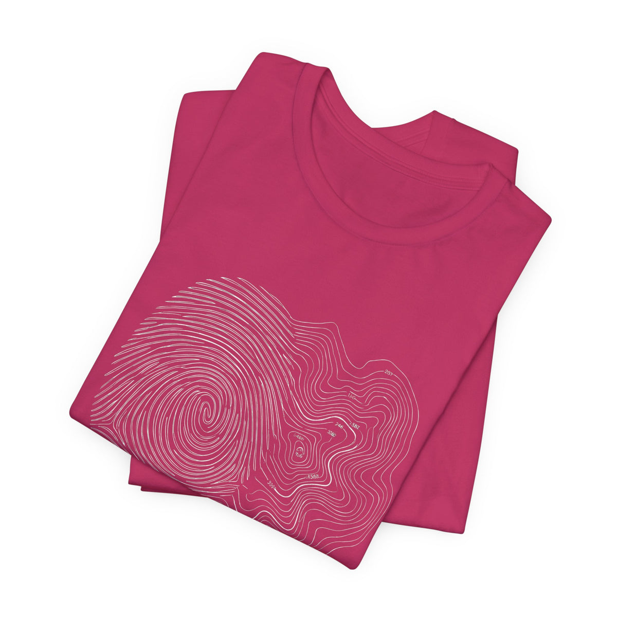 Topographic Map Art | Nature Graphic Tee
