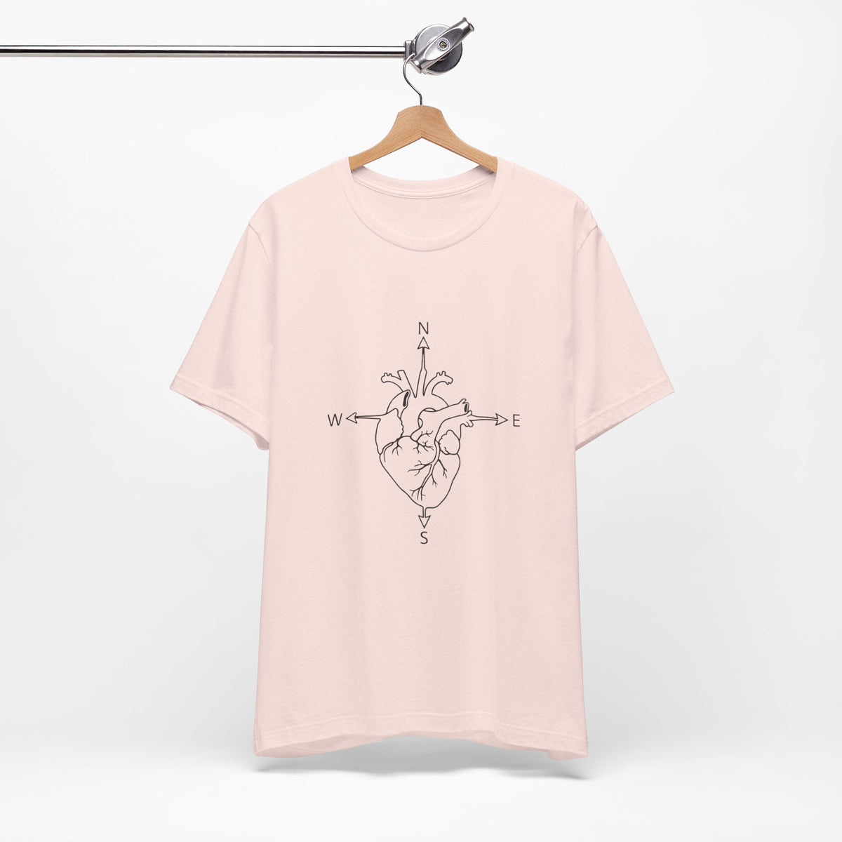 Compass Heart Navigation | Unisex Graphic Tee