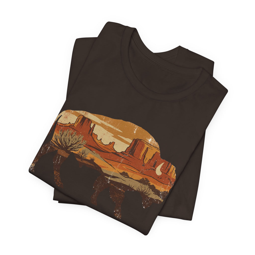 Roam Free Buffalo Desert | Nature Graphic Tee