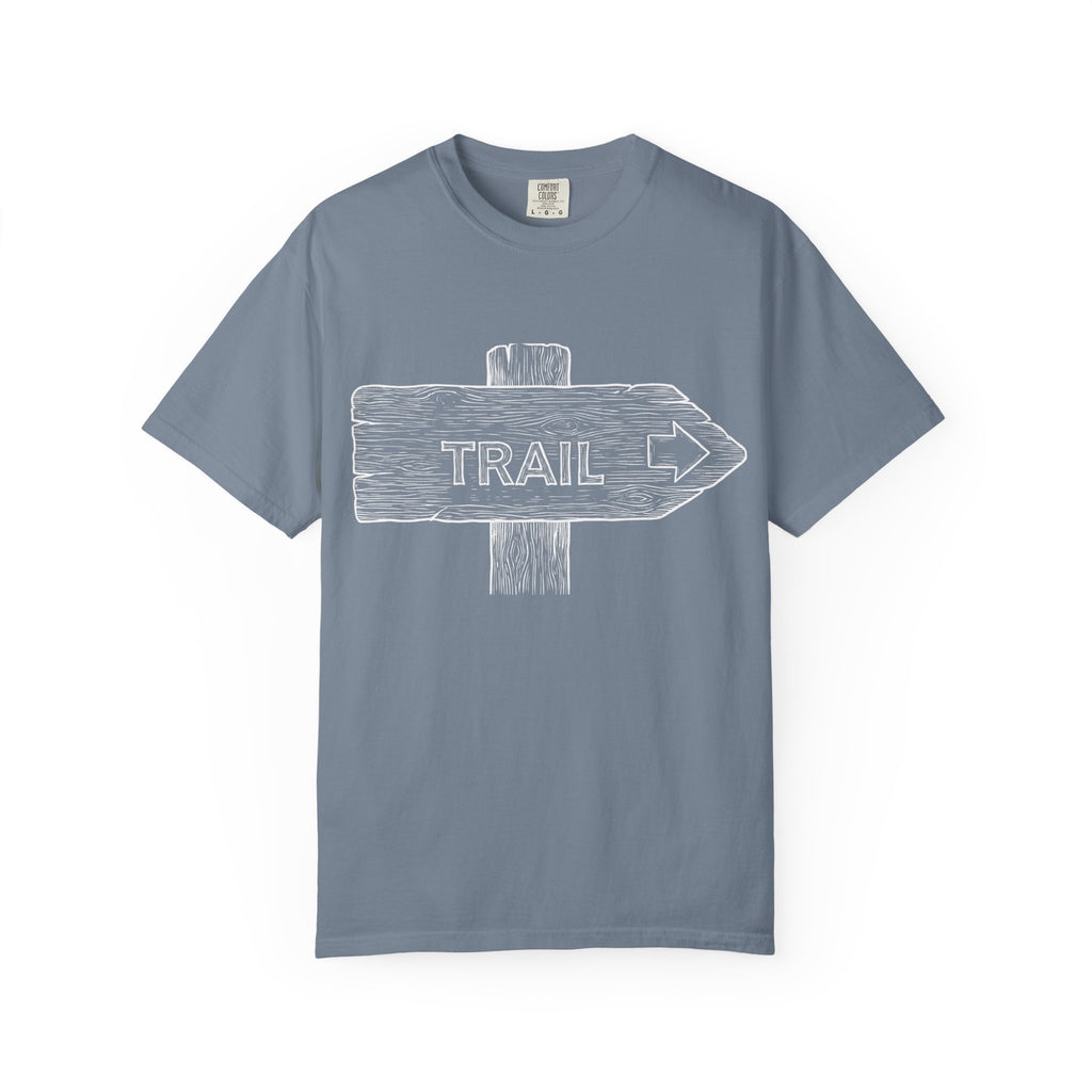 Trail Sign T-Shirt — Outdoor Hiking Direction Shirt