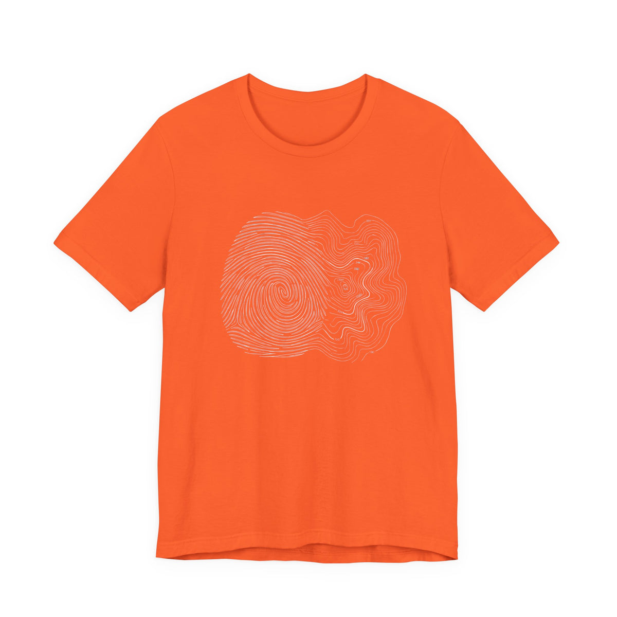 Topographic Map Art | Nature Graphic Tee