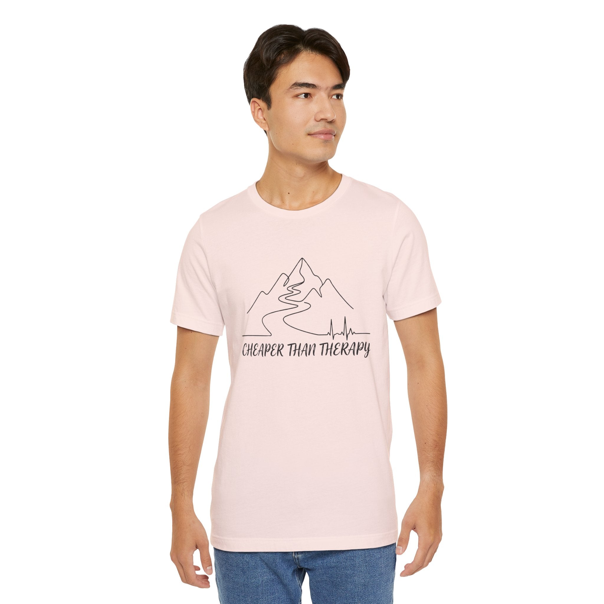 Cheaper Than Therapy | Mountain Hiking Graphic Tee