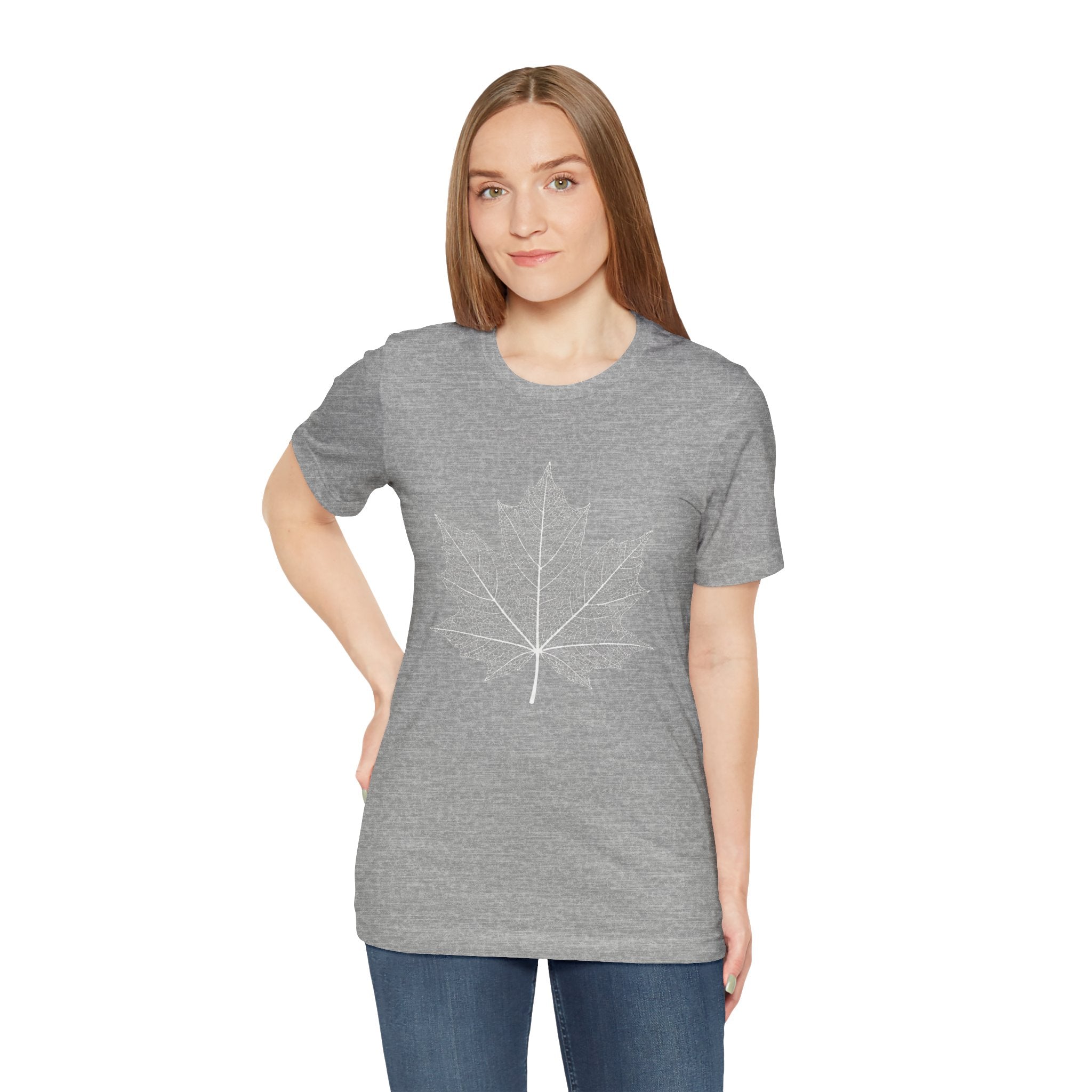 Maple Leaf Line Art | Nature Graphic Tee