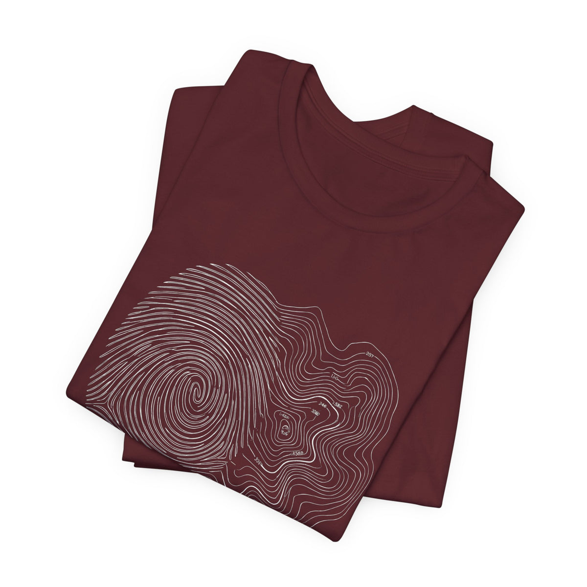 Topographic Map Art | Nature Graphic Tee