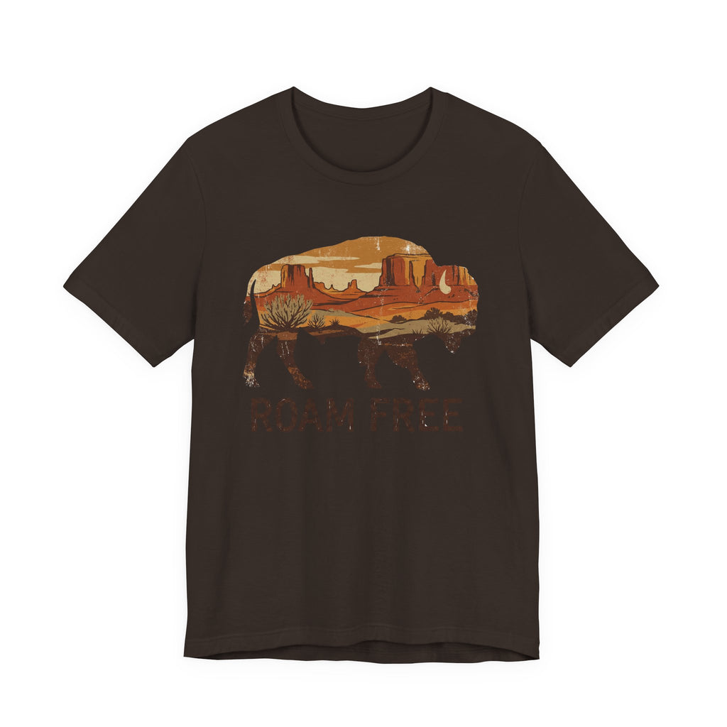 Roam Free Buffalo Desert | Nature Graphic Tee