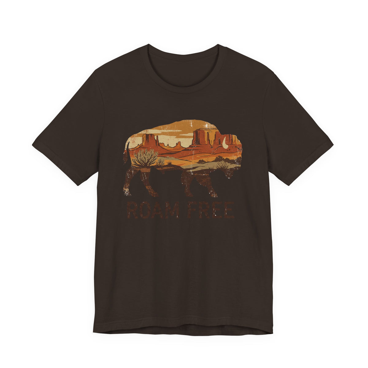 Roam Free Buffalo Desert | Nature Graphic Tee