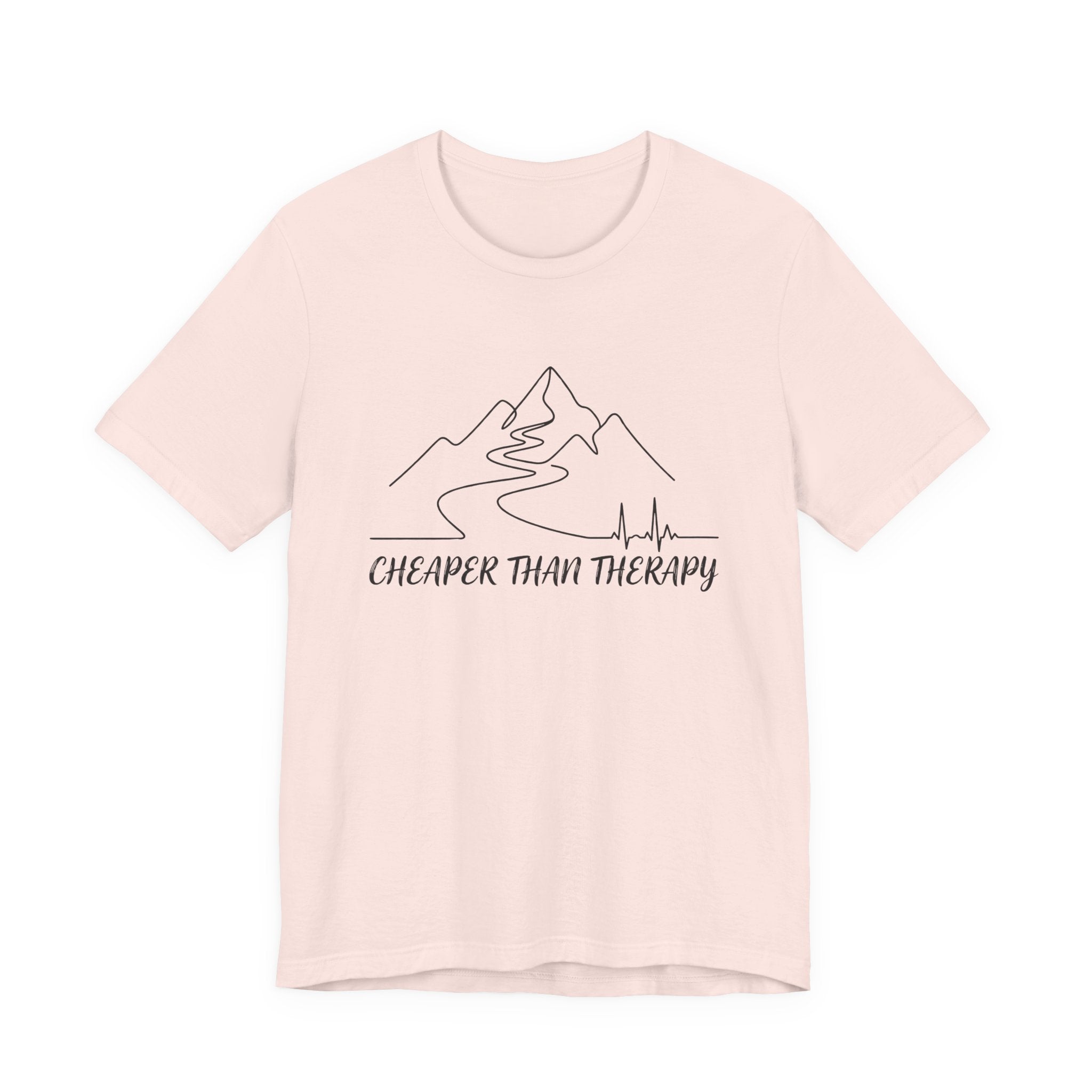 Cheaper Than Therapy | Mountain Hiking Graphic Tee