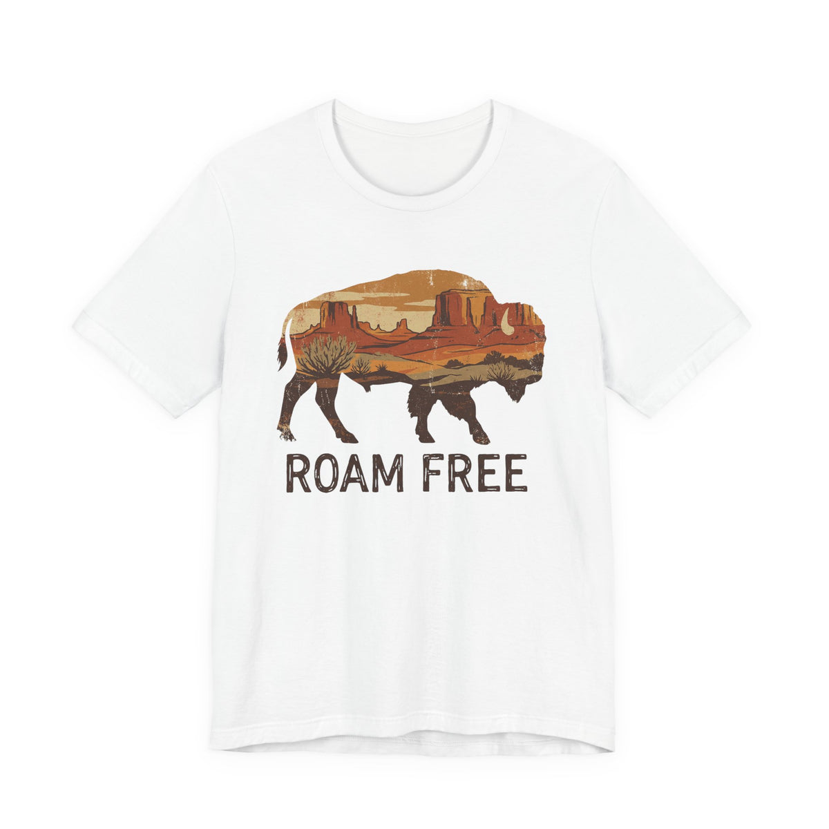 Roam Free Buffalo Desert | Nature Graphic Tee