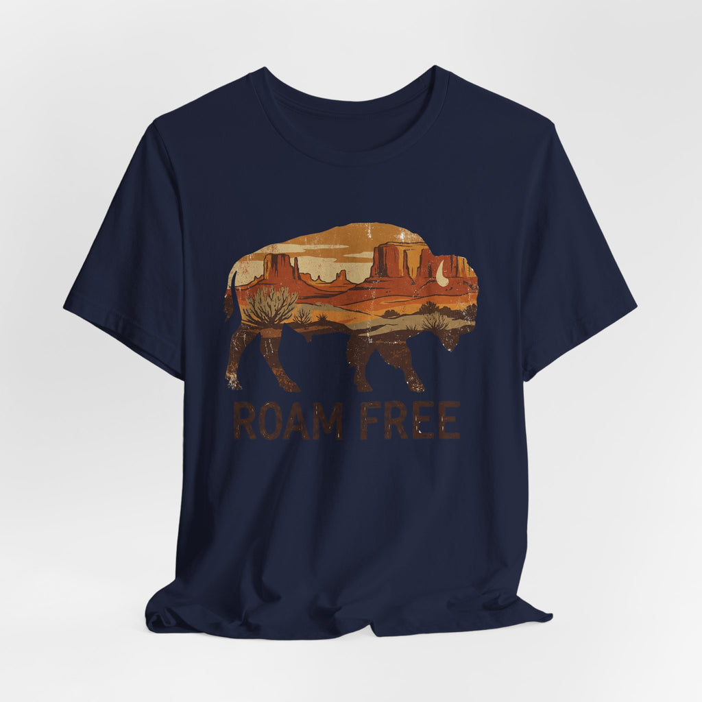 Roam Free Buffalo Desert | Nature Graphic Tee