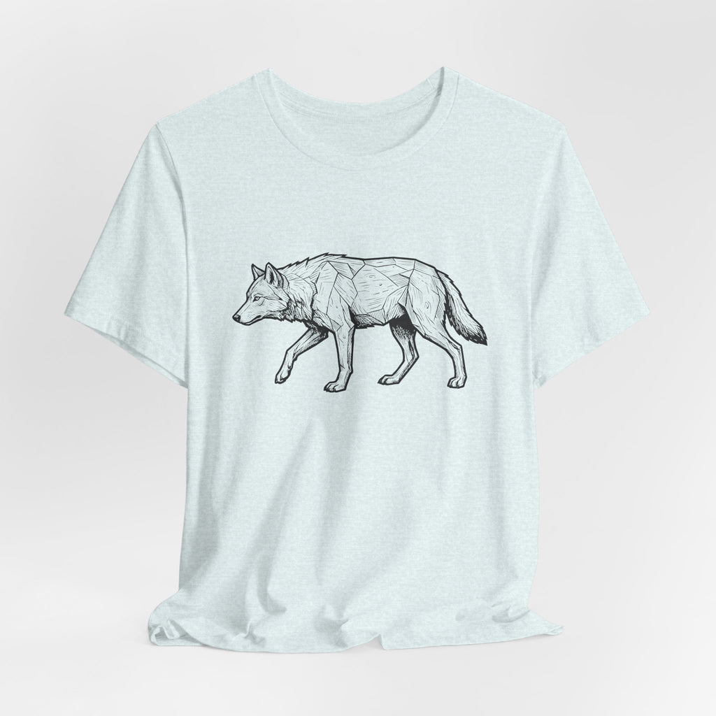 Geometric Wolf Wildlife Art | Nature Graphic Tee