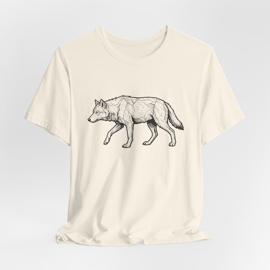 Geometric Wolf Wildlife Art | Nature Graphic Tee