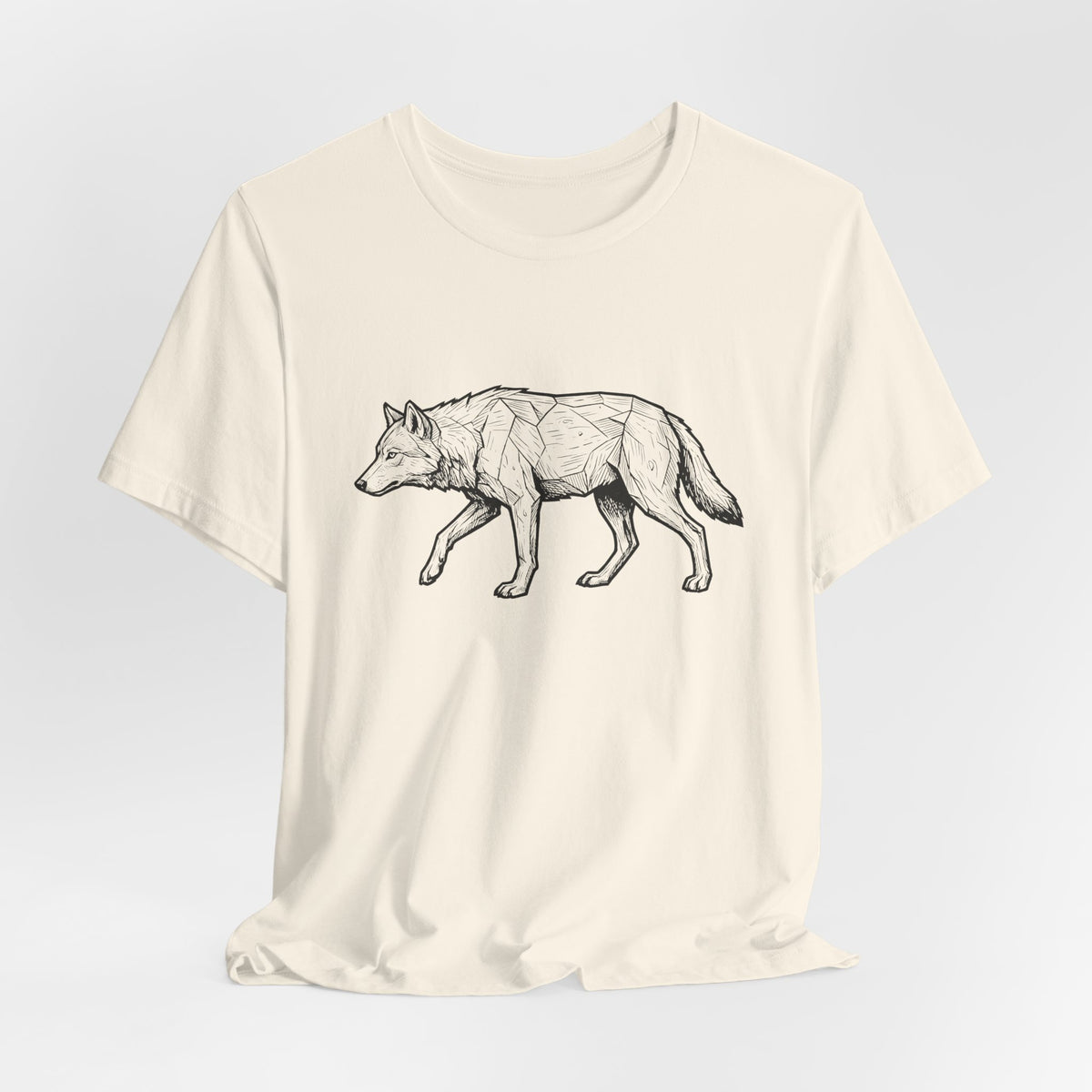 Geometric Wolf Wildlife Art | Nature Graphic Tee