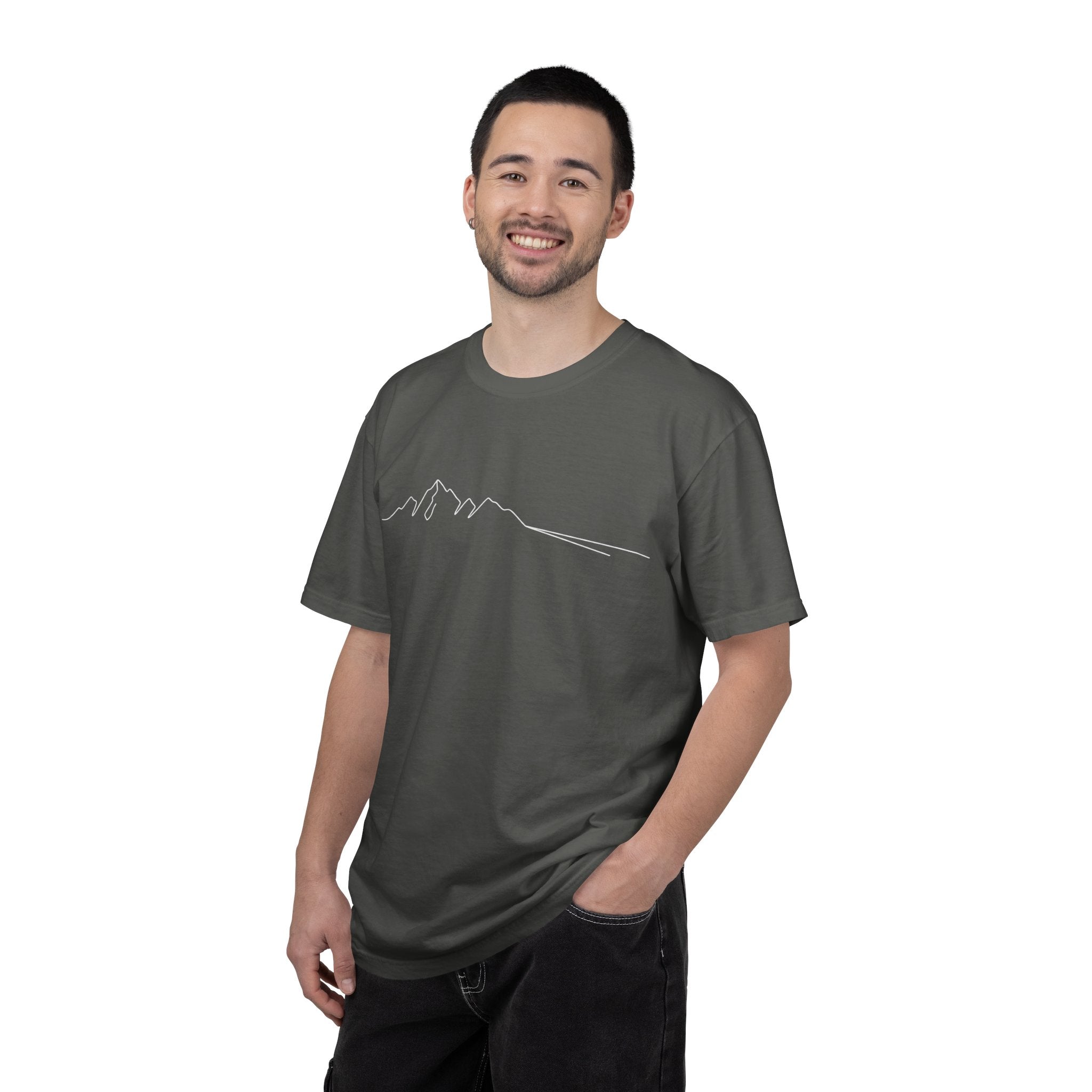 Mountain Outline T-Shirt — Minimalist Hiking Tee