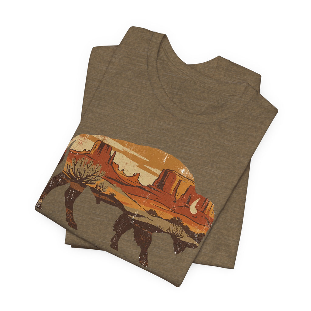 Roam Free Buffalo Desert | Nature Graphic Tee