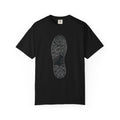 Sole Print T-Shirt — Minimal Boot Print Graphic Tee