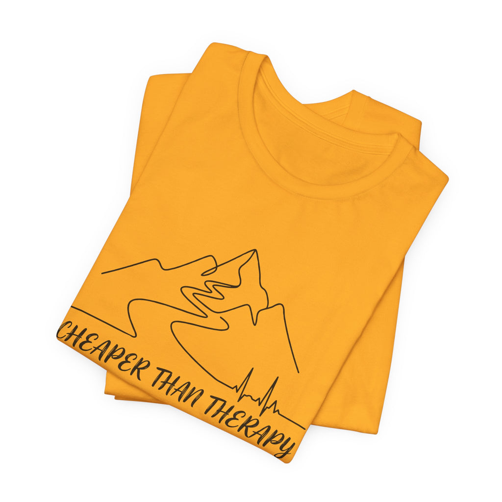 Cheaper Than Therapy | Mountain Hiking Graphic Tee