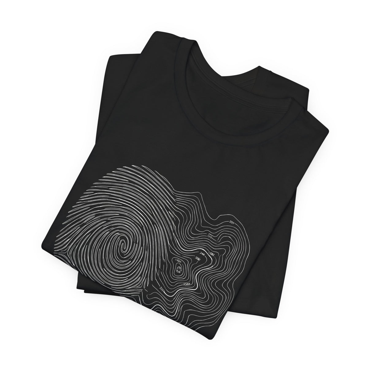 Topographic Map Art | Nature Graphic Tee