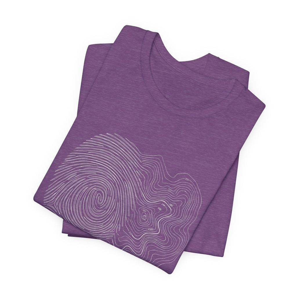 Topographic Map Art | Nature Graphic Tee