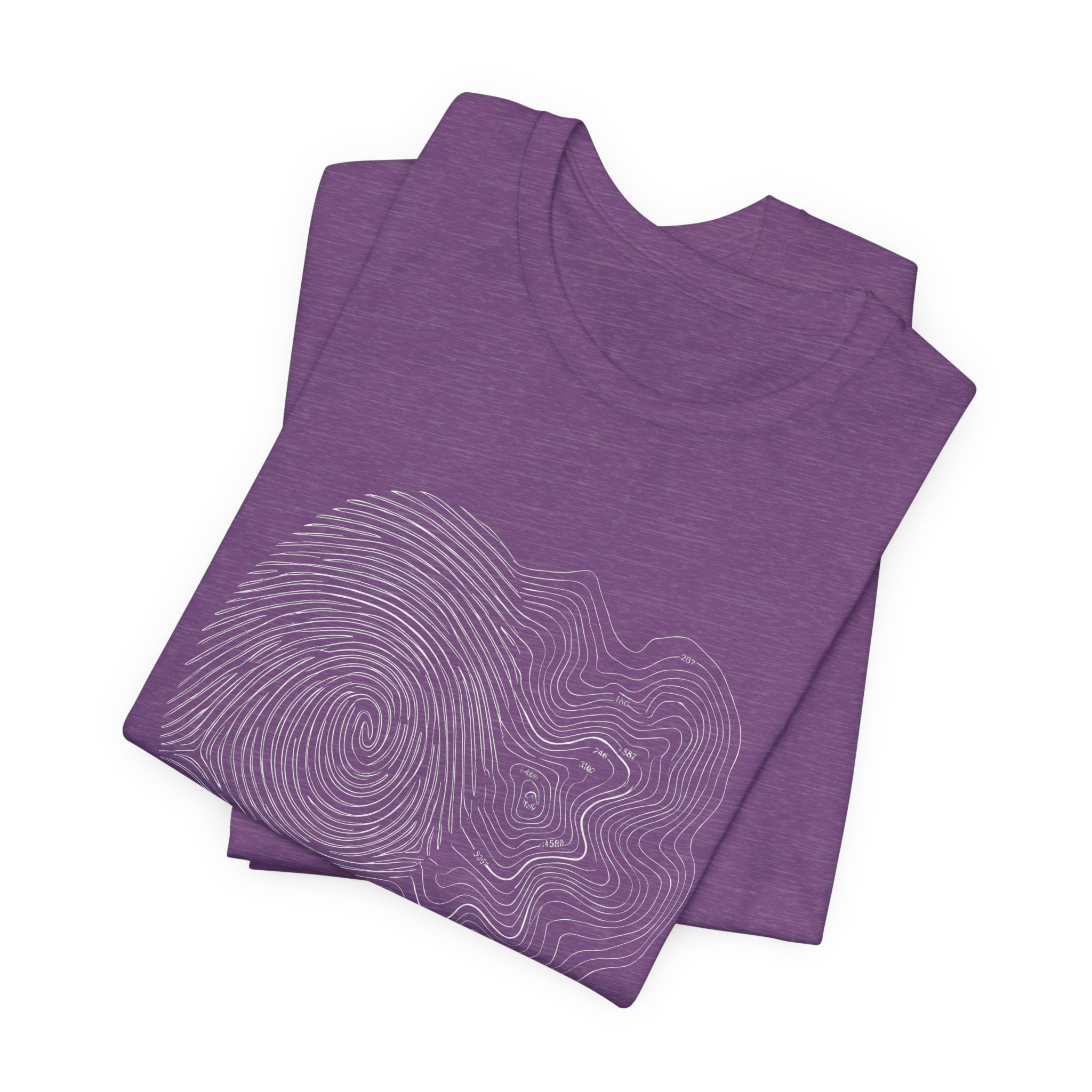 Topographic Map Art | Nature Graphic Tee