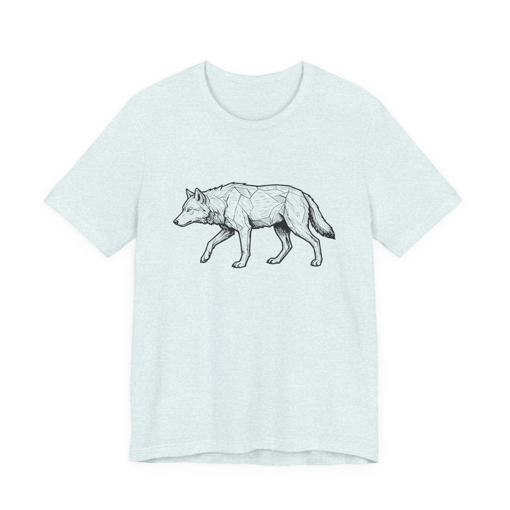Geometric Wolf Wildlife Art | Nature Graphic Tee