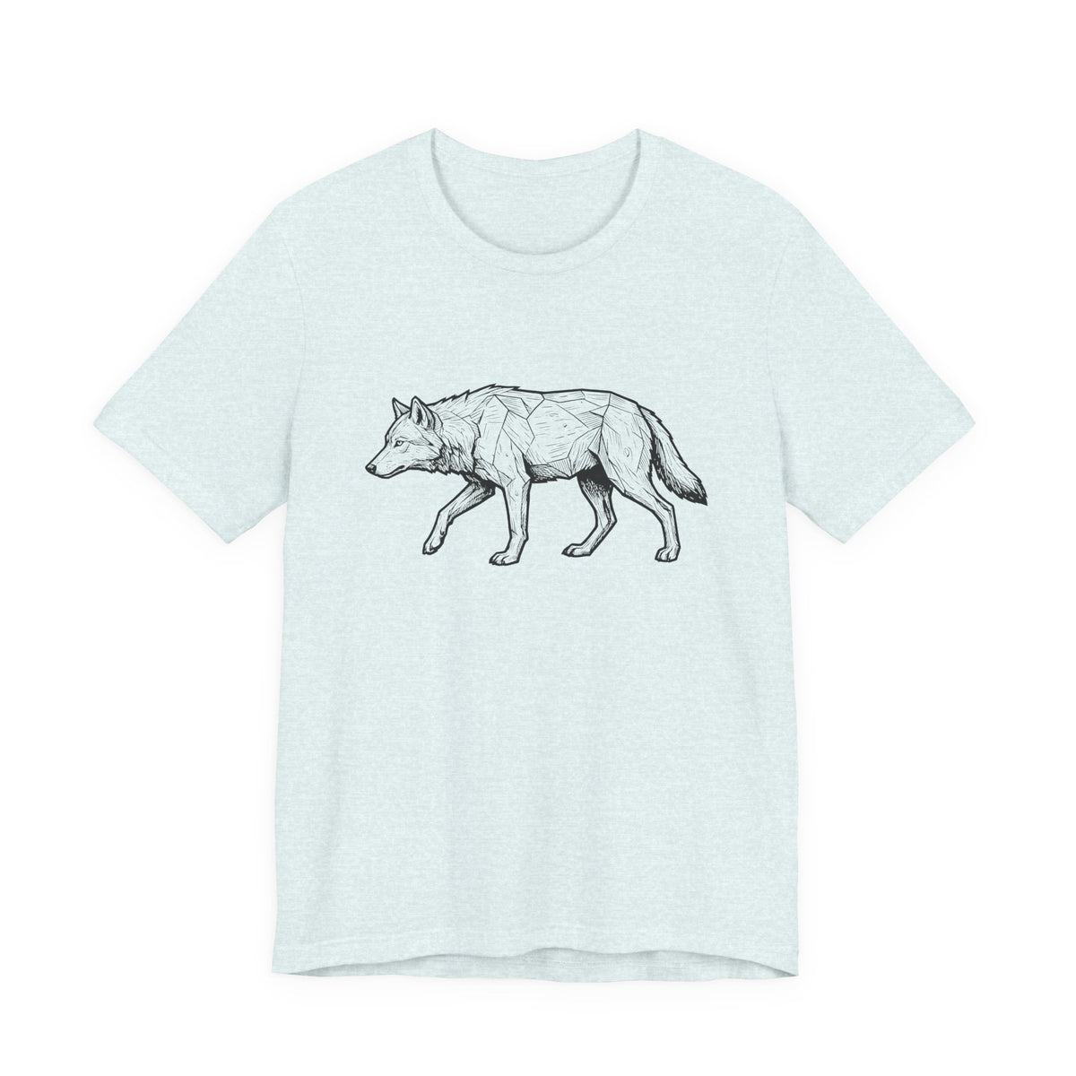 Geometric Wolf Wildlife Art | Nature Graphic Tee