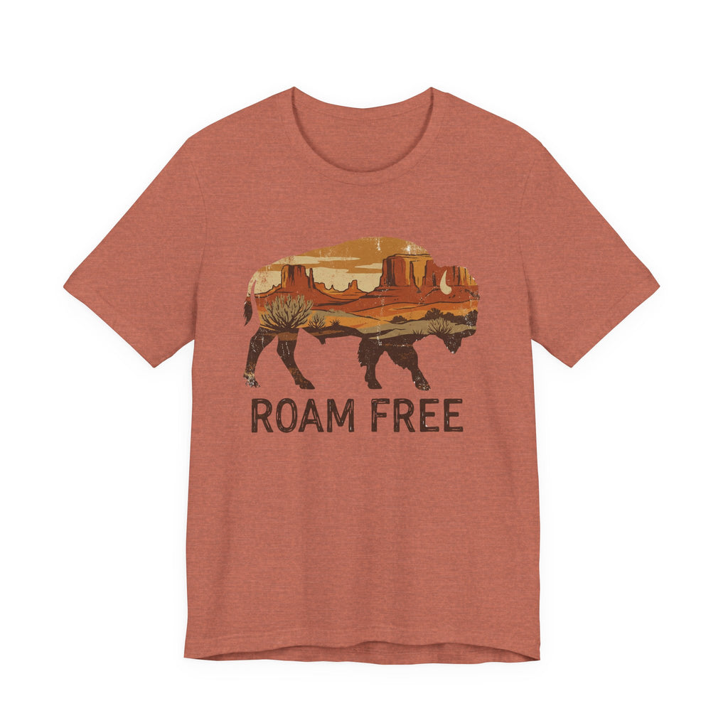 Roam Free Buffalo Desert | Nature Graphic Tee
