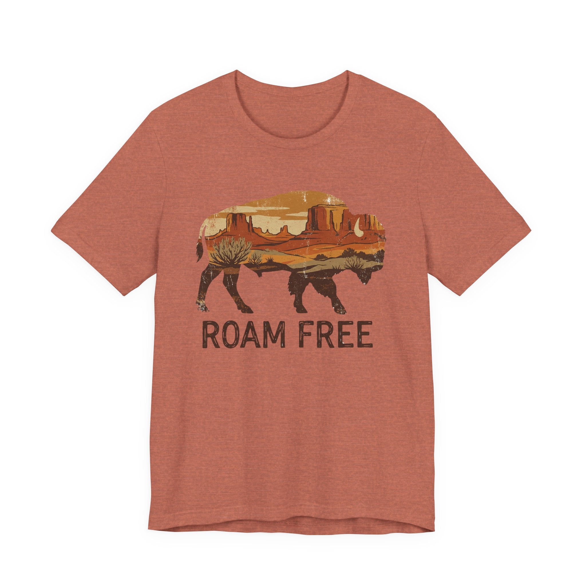 Roam Free Buffalo Desert | Nature Graphic Tee