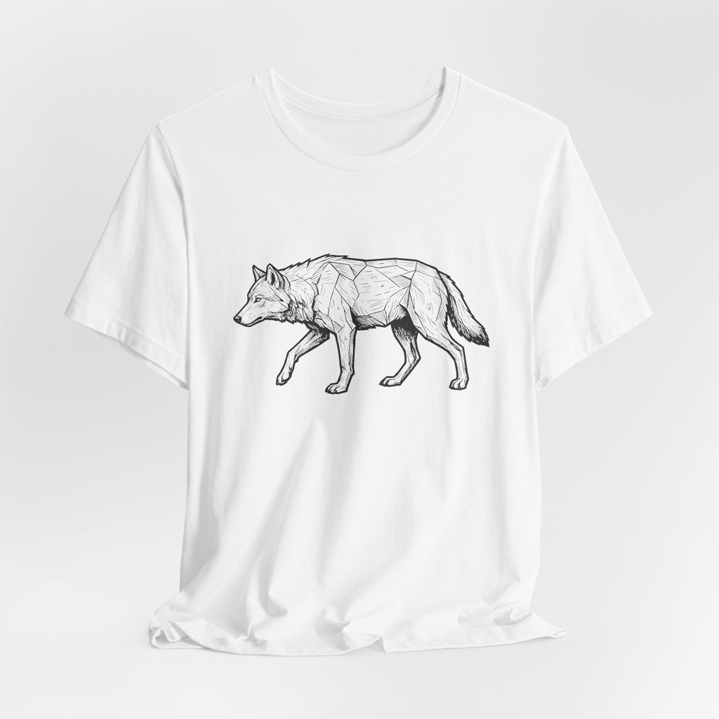 Geometric Wolf Wildlife Art | Nature Graphic Tee