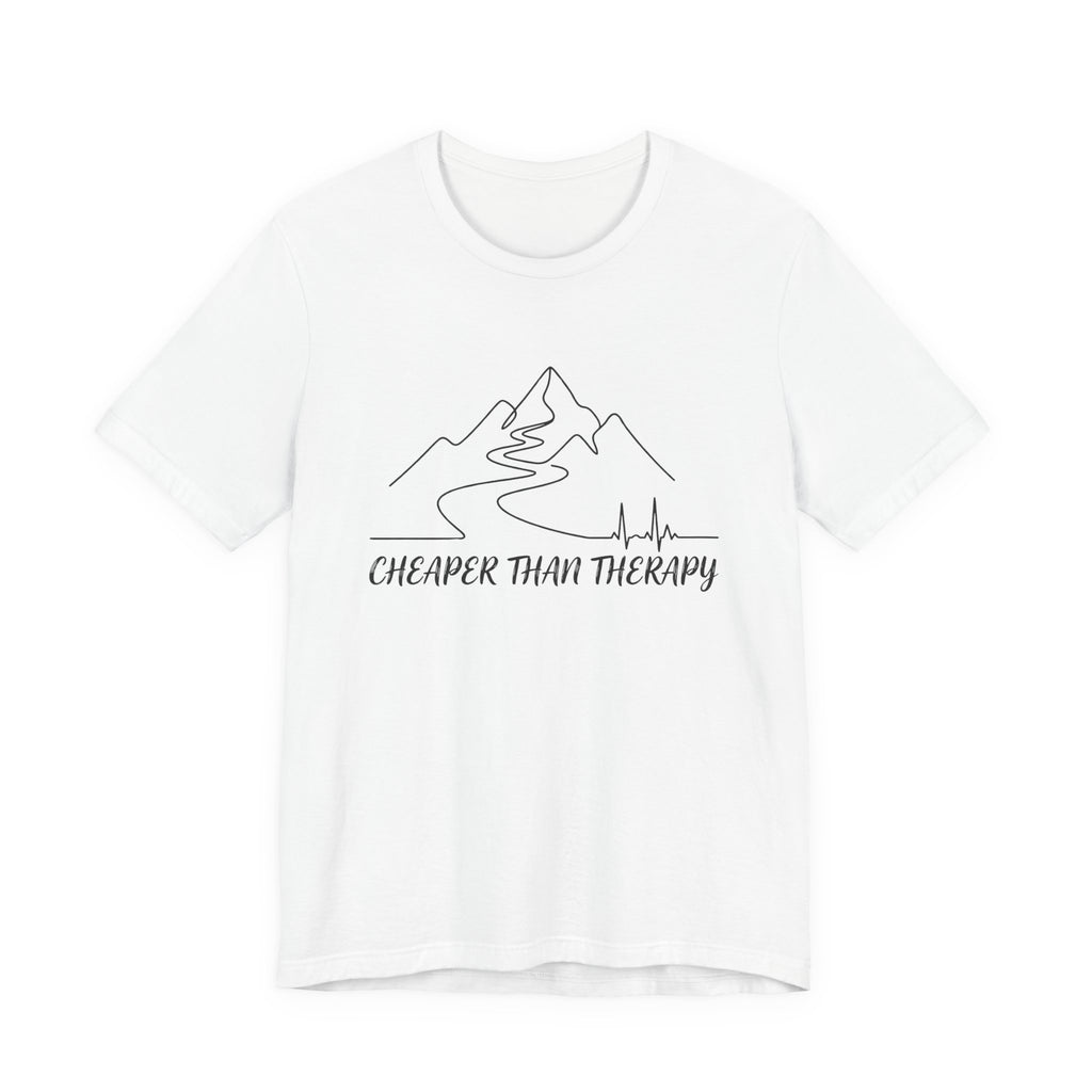Cheaper Than Therapy | Mountain Hiking Graphic Tee