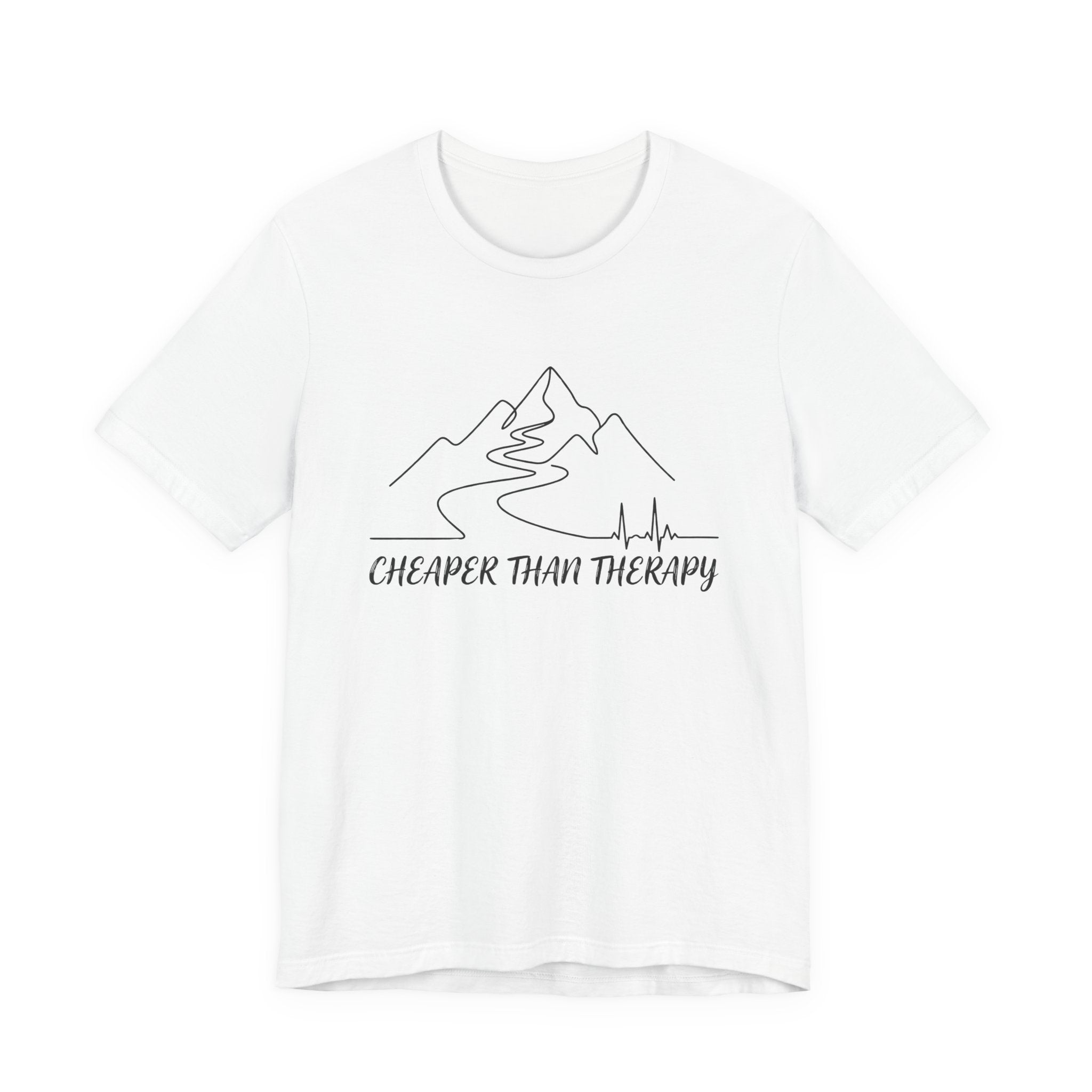 Cheaper Than Therapy | Mountain Hiking Graphic Tee