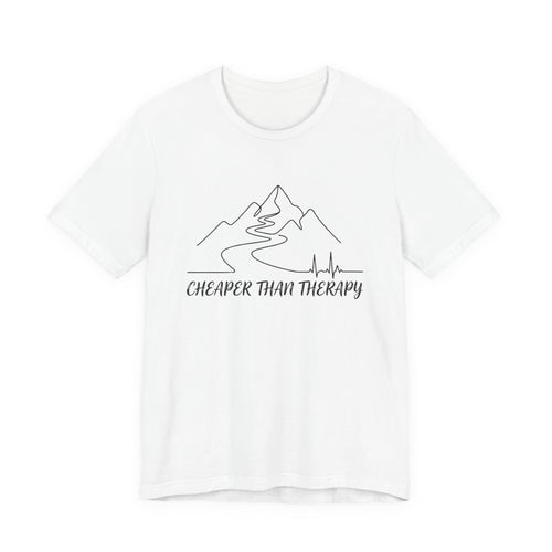 Cheaper Than Therapy | Mountain Hiking Graphic Tee