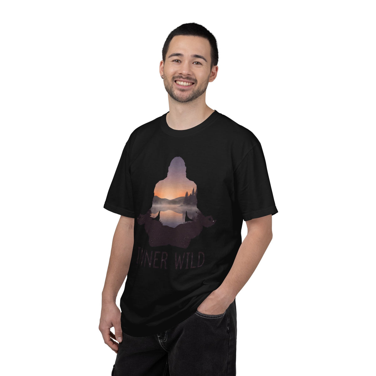 Inner Wild Meditation T-Shirt — Yoga & Nature Graphic Tee