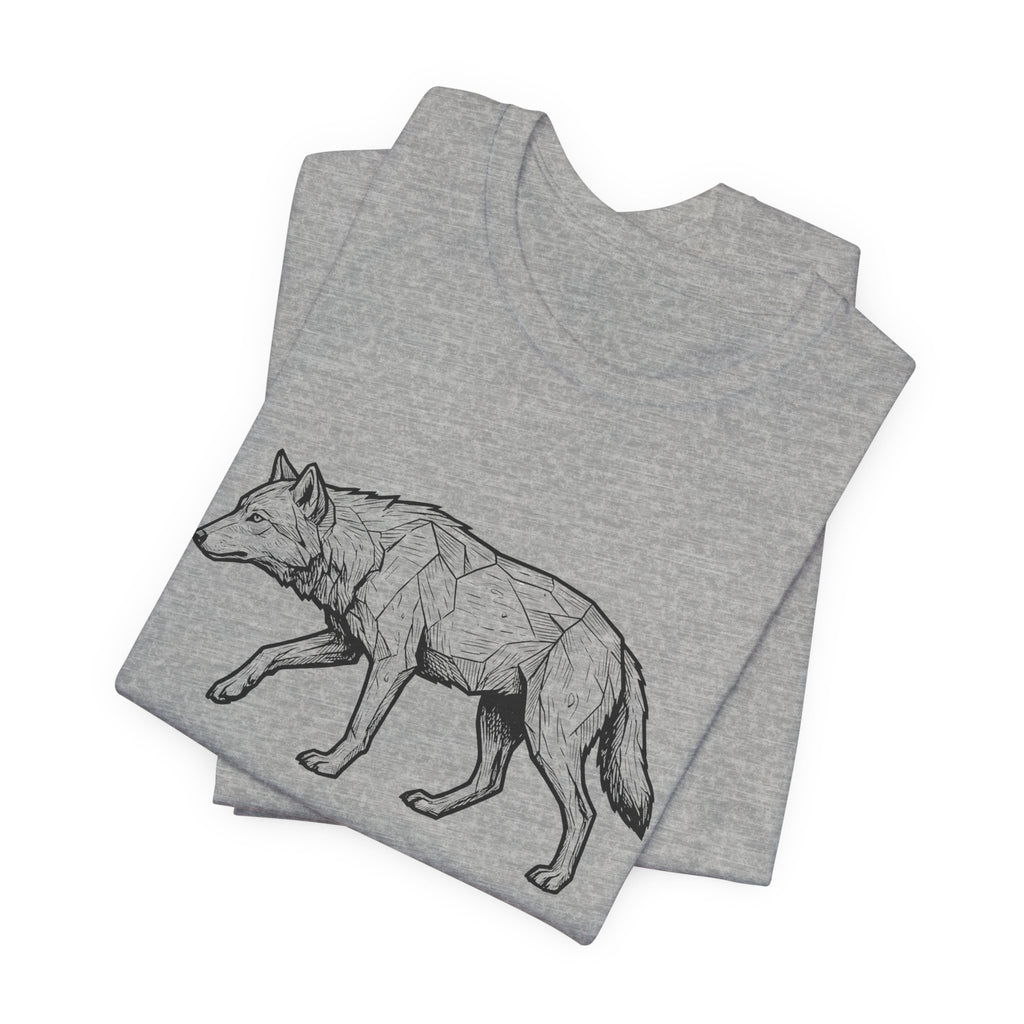 Geometric Wolf Wildlife Art | Nature Graphic Tee