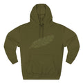 The "Forest Feather" Premium Hoodie - Pine Needle & Quill Illustration