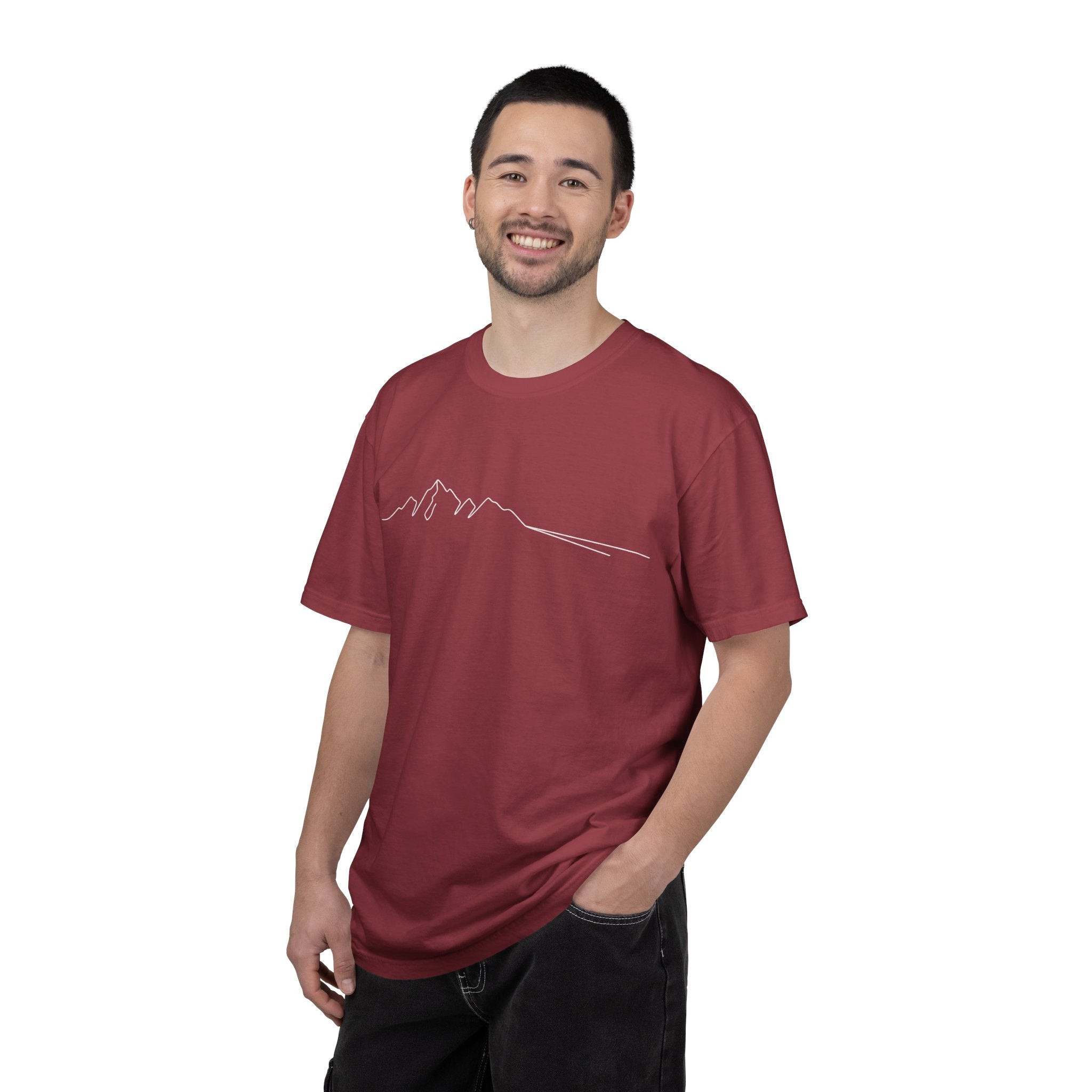Mountain Outline T-Shirt — Minimalist Hiking Tee