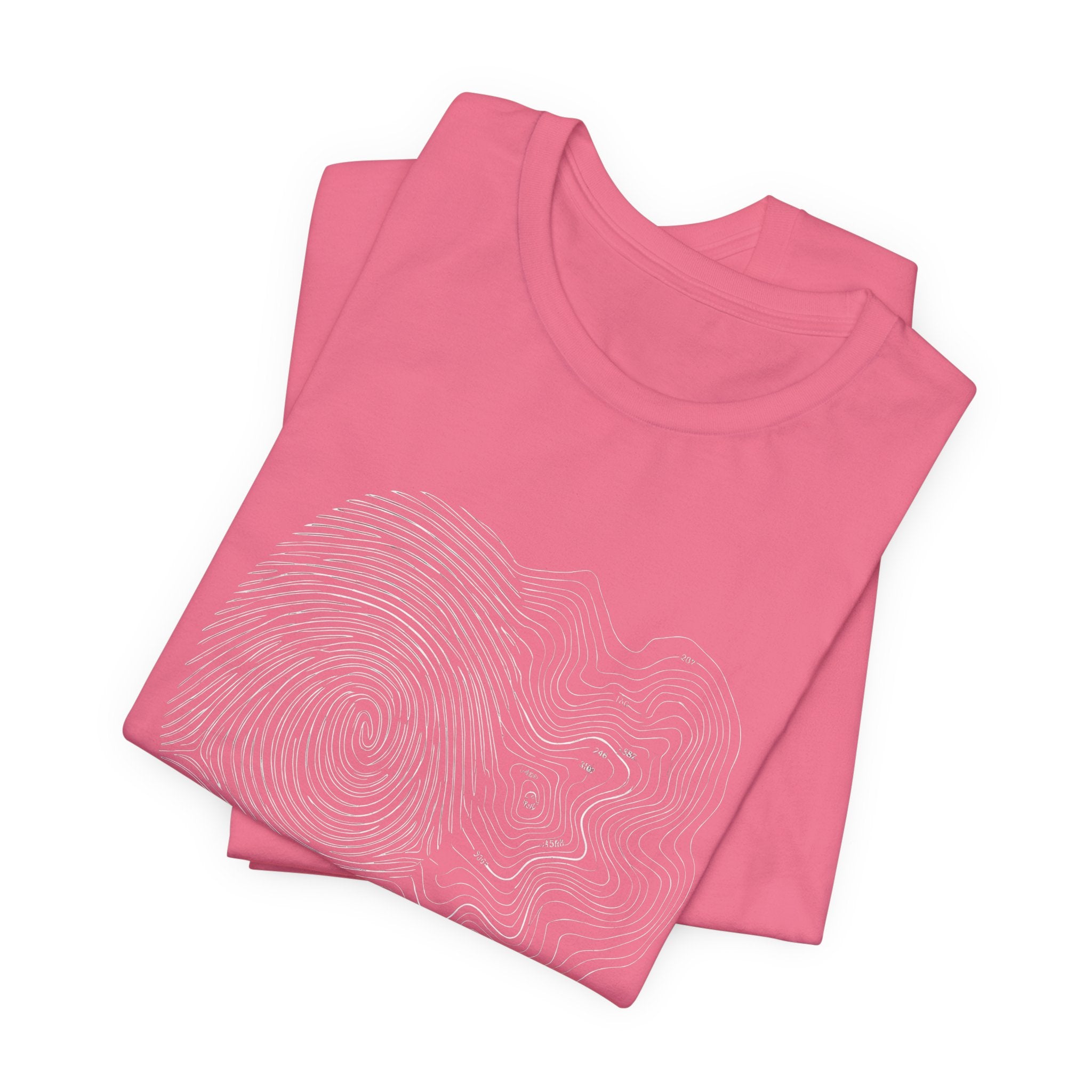 Topographic Map Art | Nature Graphic Tee