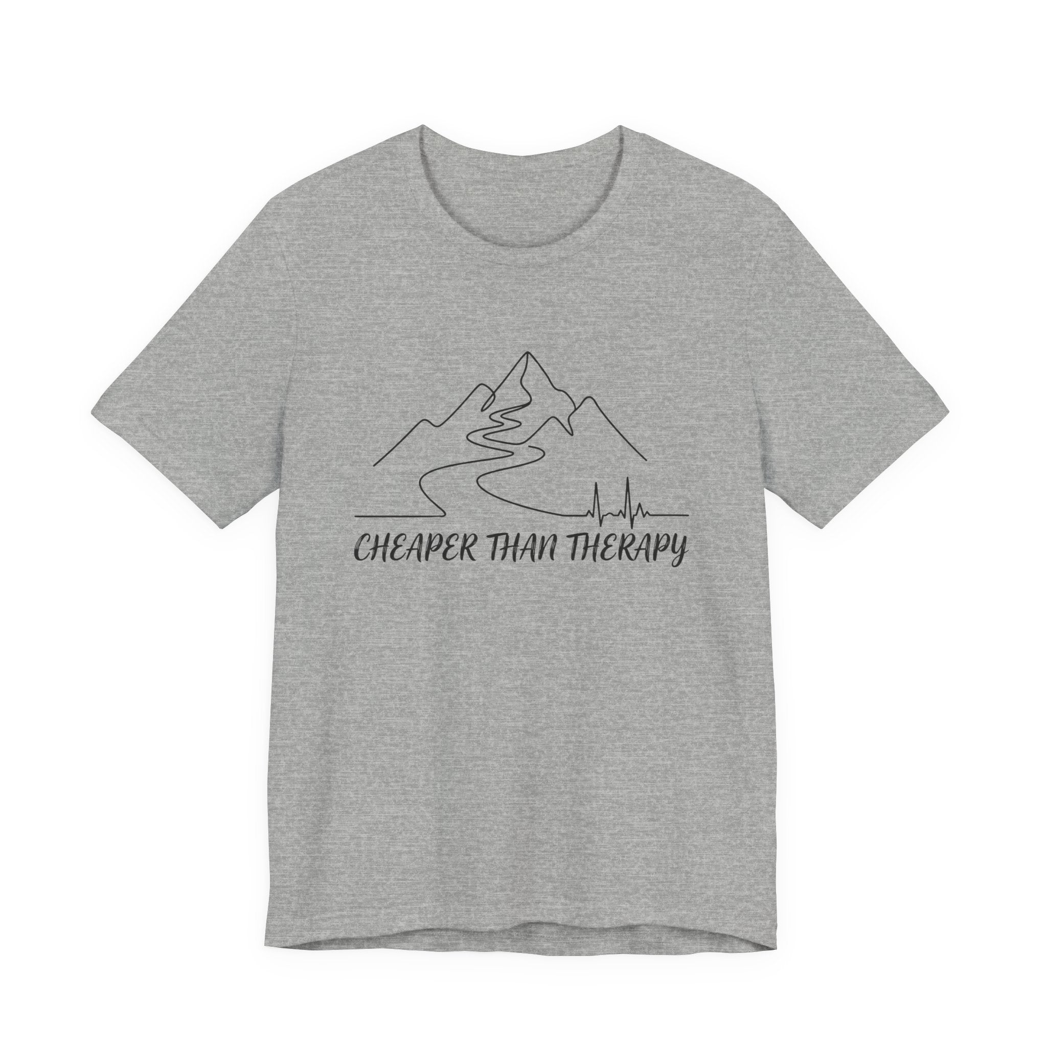 Cheaper Than Therapy | Mountain Hiking Graphic Tee