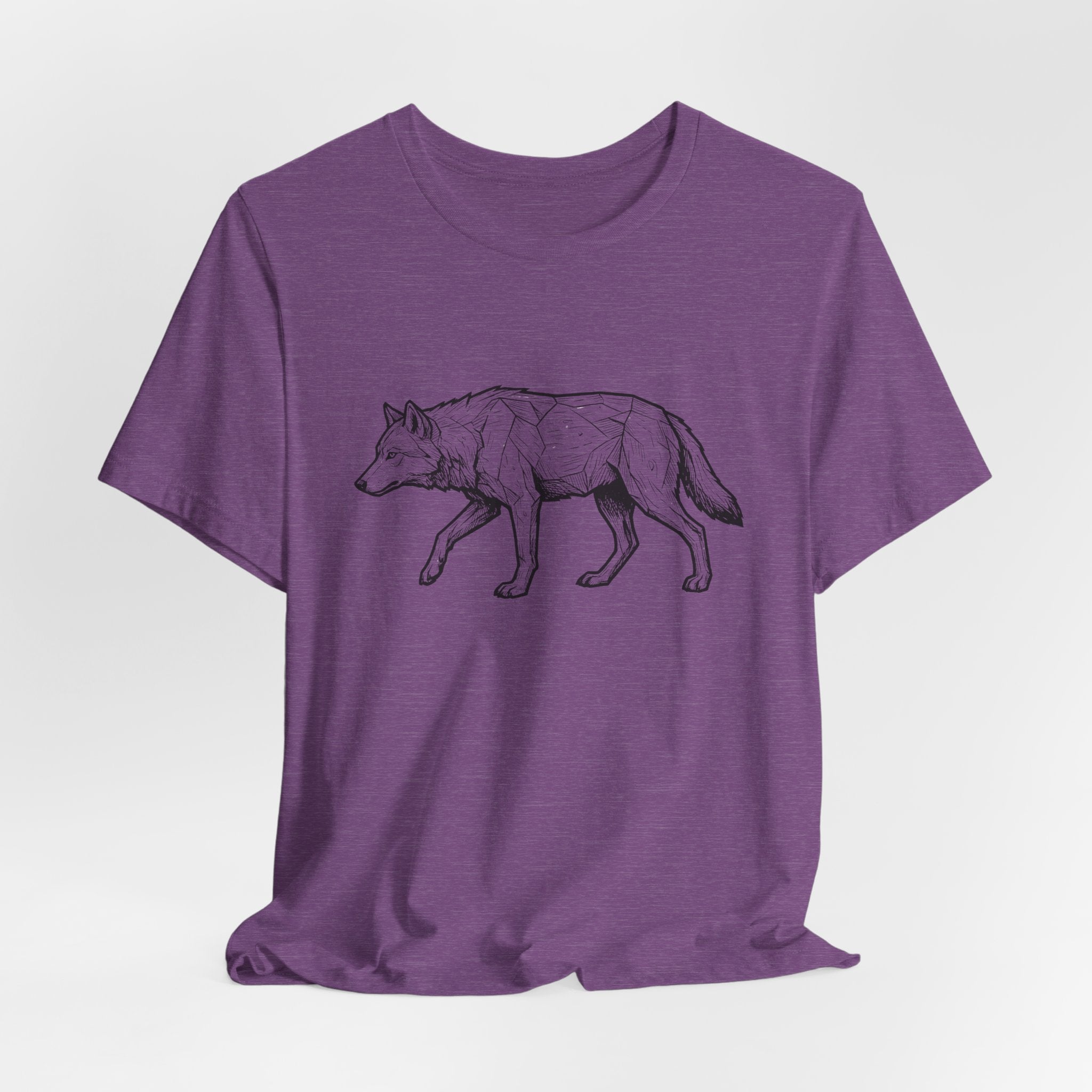 Geometric Wolf Wildlife Art | Nature Graphic Tee