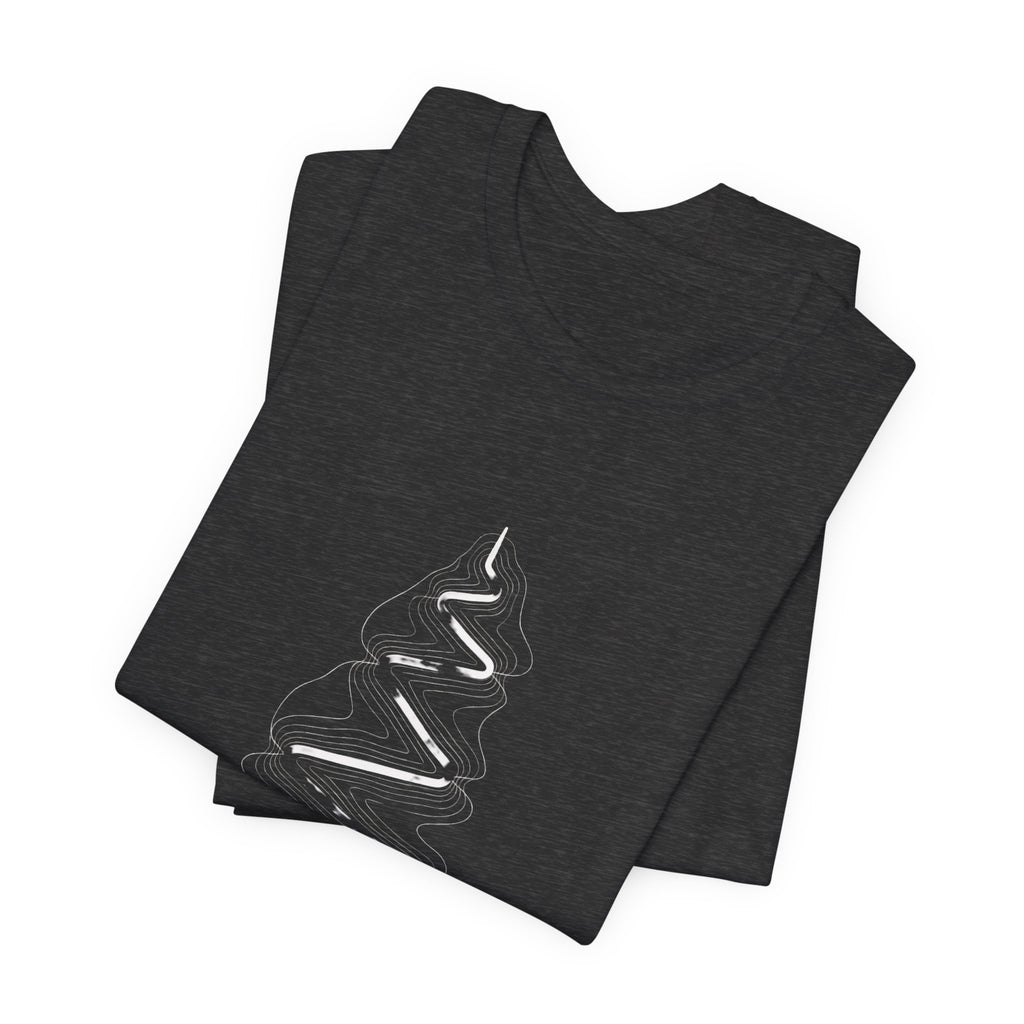 Switchback Trail | Minimalist Topo Line Art Graphic Tee