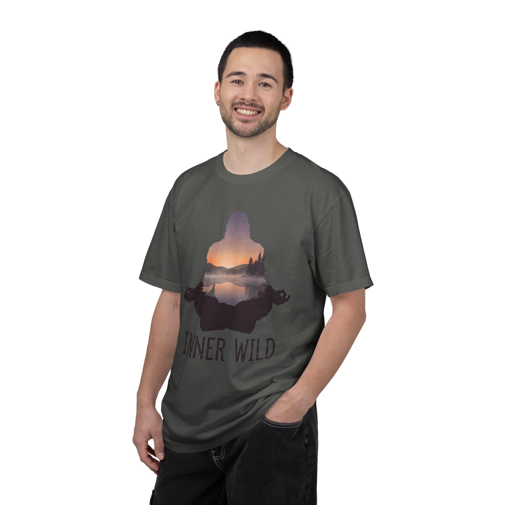 Inner Wild Meditation T-Shirt — Yoga & Nature Graphic Tee
