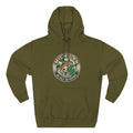 Michigan Fishing Badge Hoodie — No Salt, No Sharks Graphic Pullover
